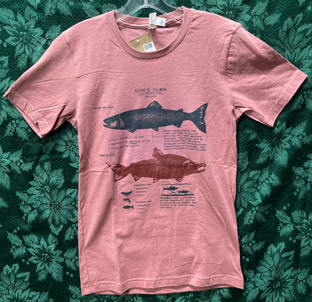 T-shirt Sockeye Salmon Life Cycle