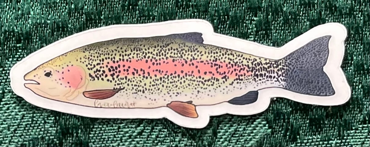 Vinyl Trout Sticker