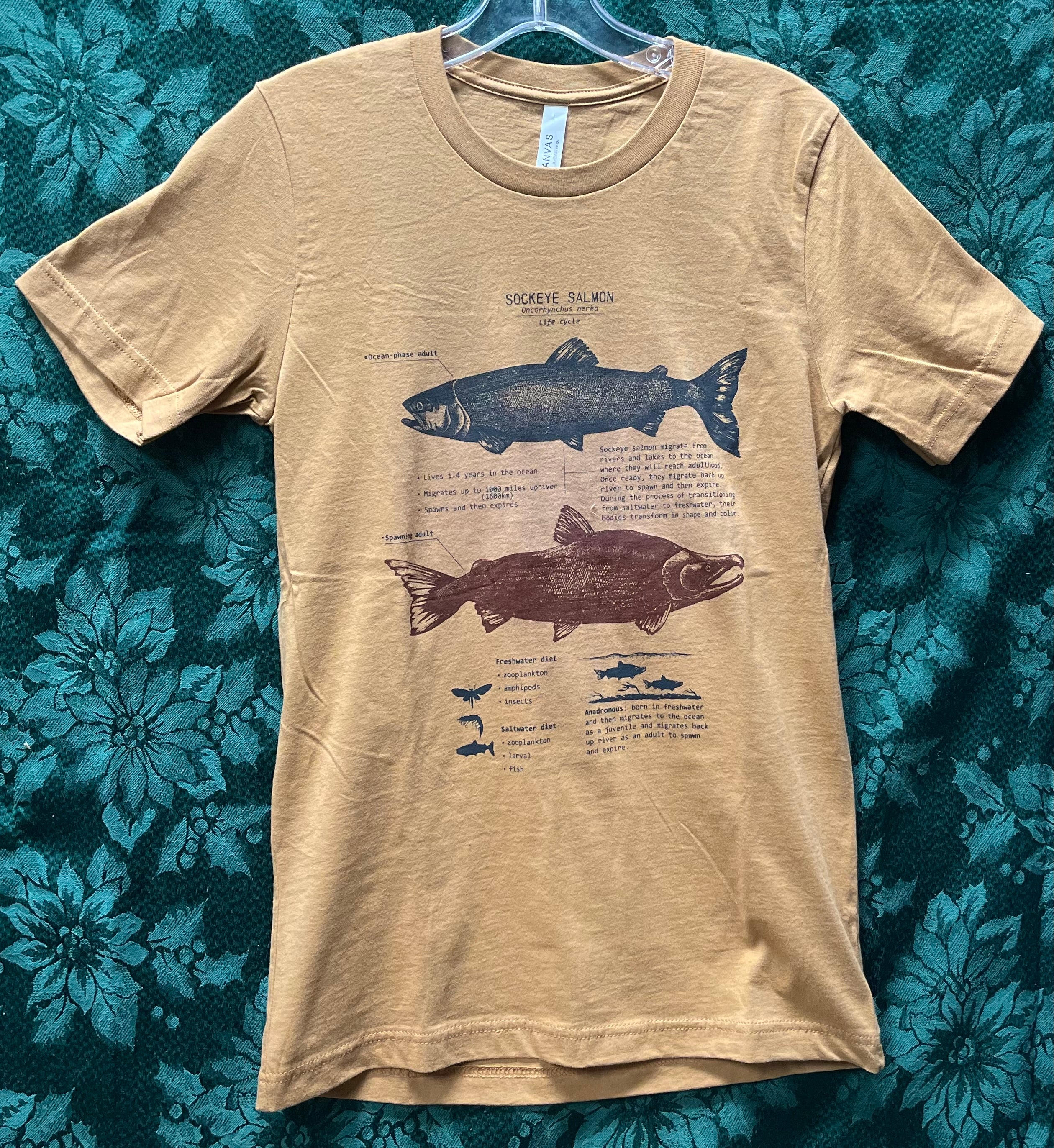 Tshirt Sockeye Salmon Life Cycle