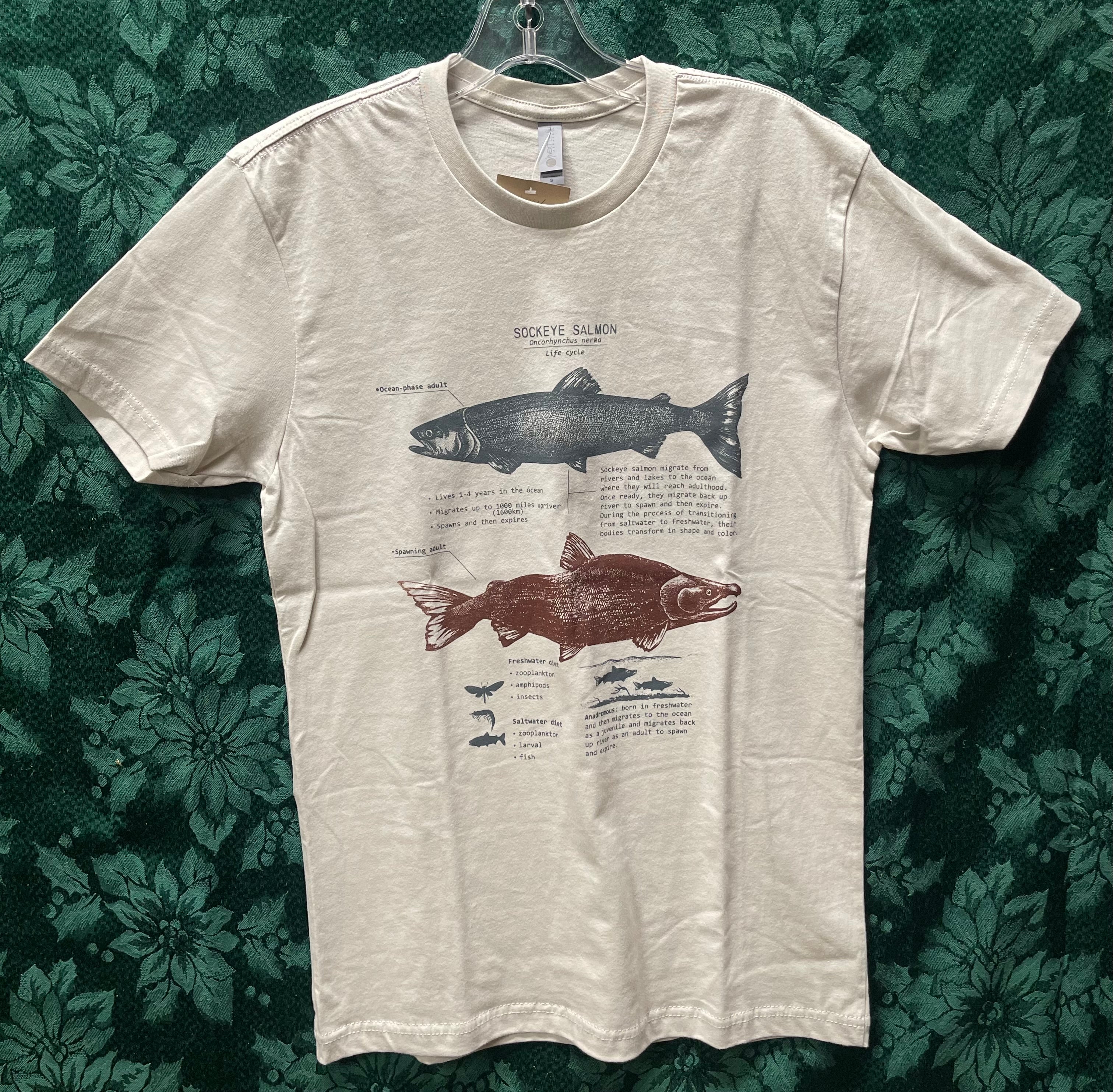 Tshirt Sockeye Salmon Life Cycle