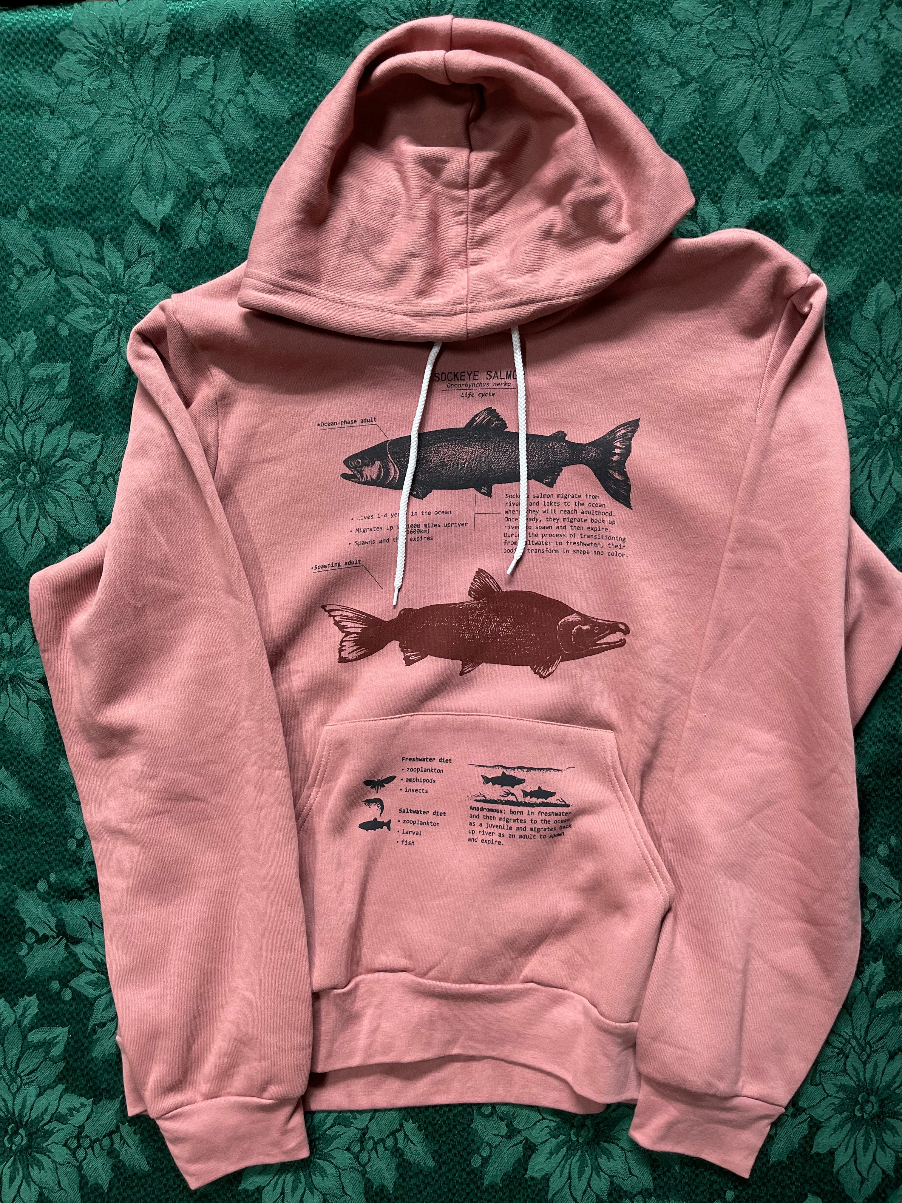 Hoodie The Sockeye Salmon Life Cycle