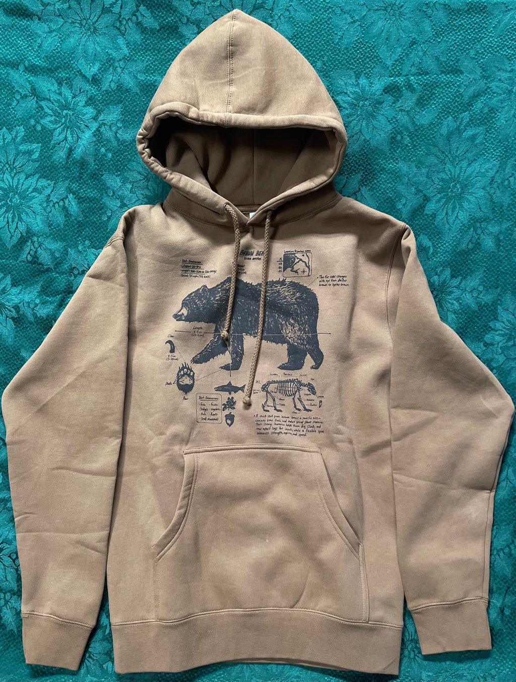 Brown Bear Anatomy Hoodie