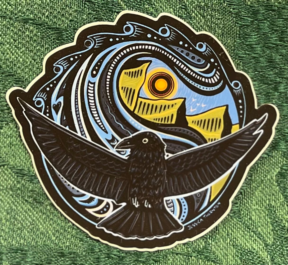 Waterproof Sticker Raven