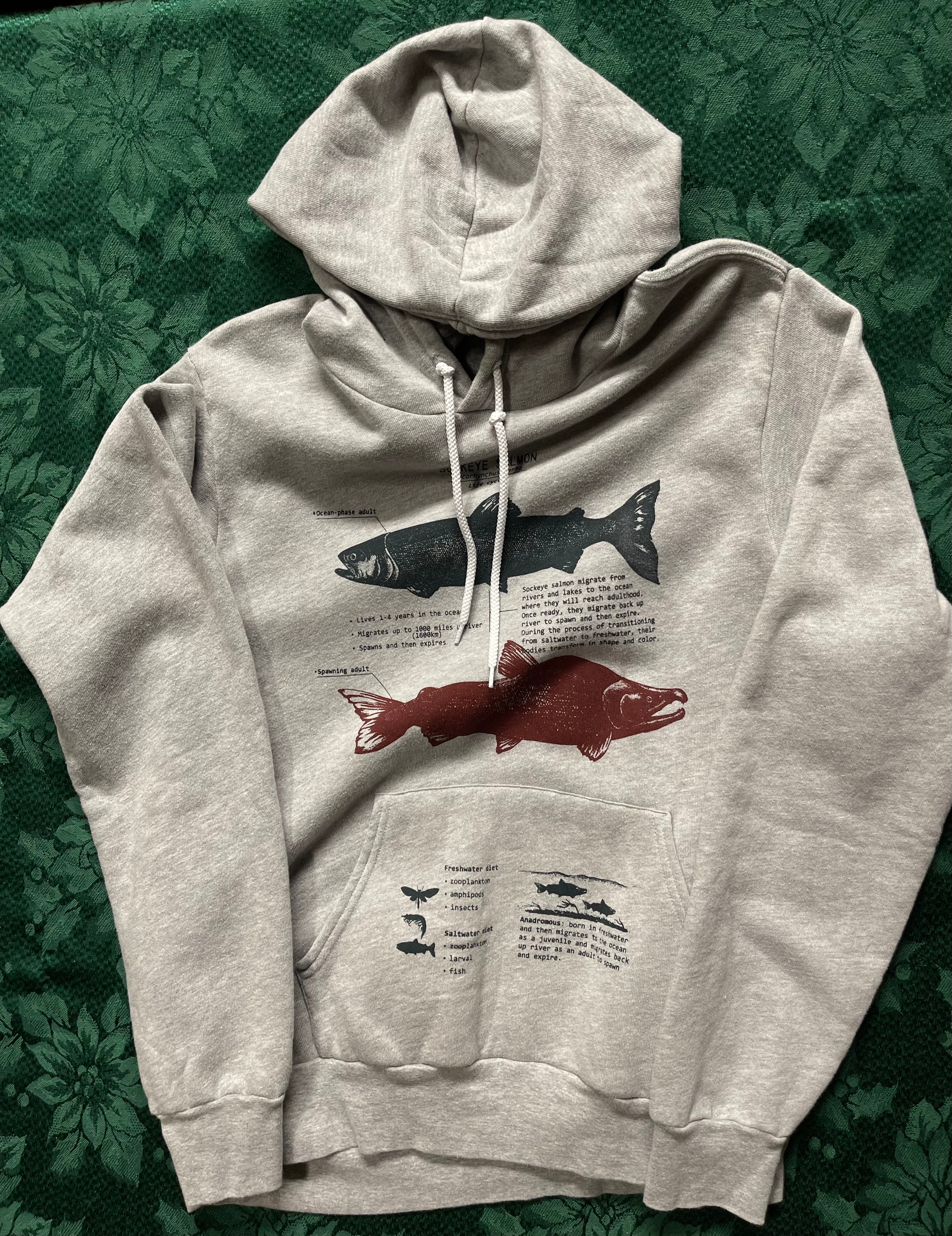 Hoodie The Sockeye Salmon Life Cycle
