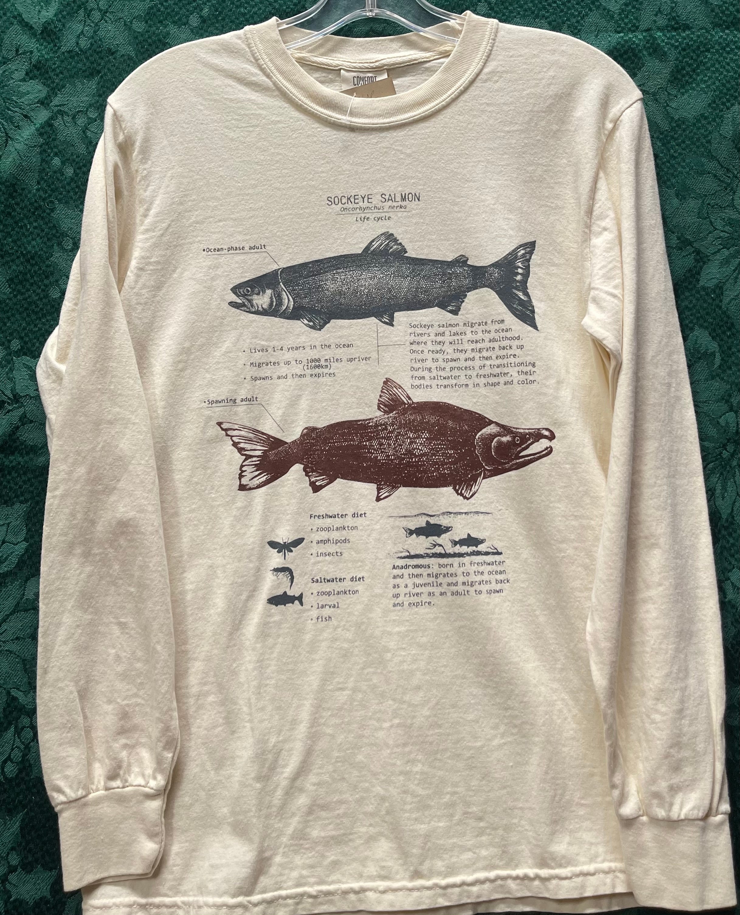 Long Sleeves Sockeye Salmon Life Cycle
