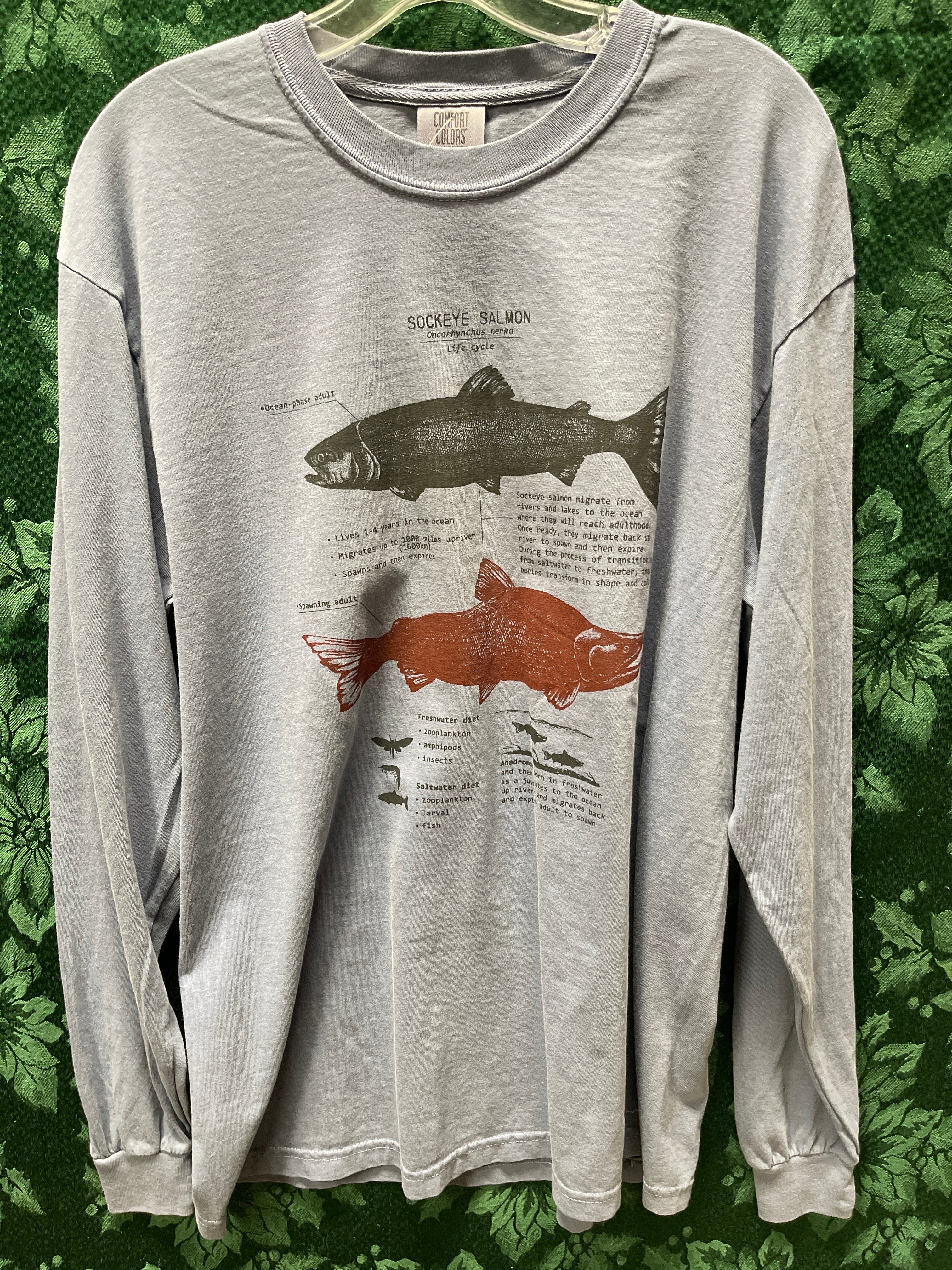 Long Sleeves Sockeye Salmon Life Cycle
